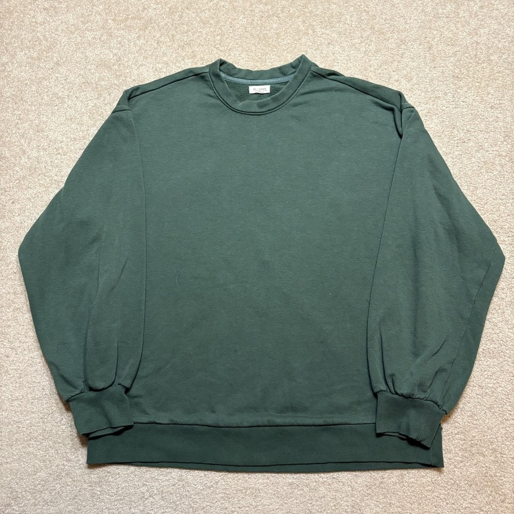 Anthropologie Pilcro Sweatshirt Womens Small Green Blank Crewneck Pullover Cozy